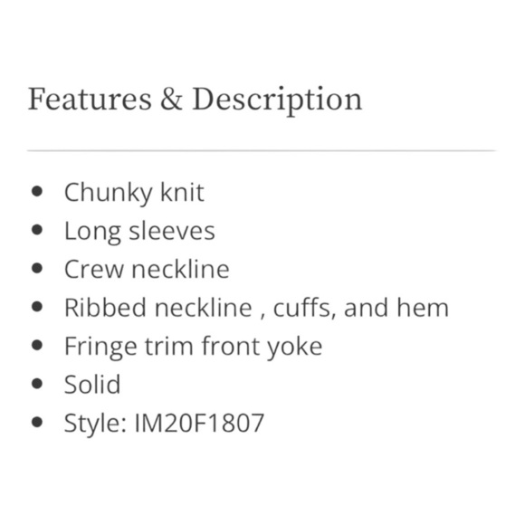 Minkpink Bronze Oversized Chunky Fringe Front Crew Neck Sweater Size S - Picture 5 of 9